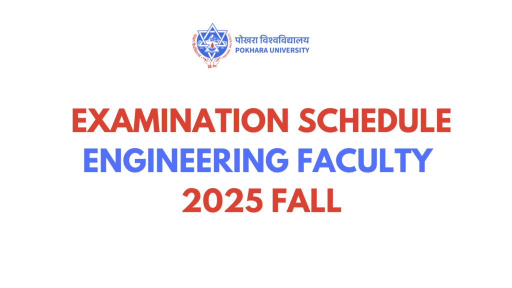 Examination Schedule Engineering Faculty 2025 Fall